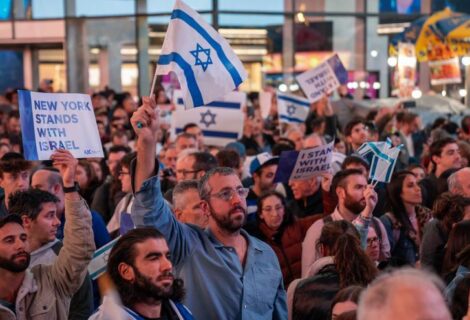 Multitudinario apoyo a Israel en el centro de Nueva York