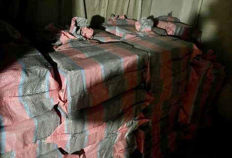 Incautan una tonelada de cocaína en un inmueble de Ecuador