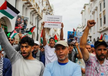 Se desatan las protestas en Marruecos para apoyar a Palestina