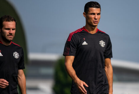 Cristiano ya entrenó con el Manchester United