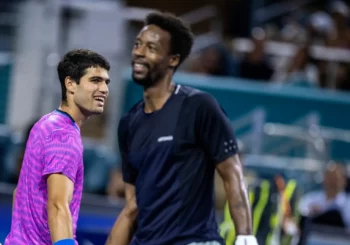 Suspendido por la lluvia el partido entre Alcaraz y Monfils