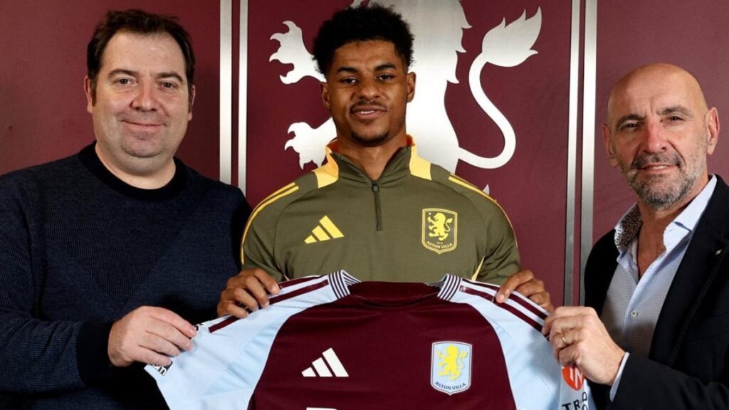 El Aston Villa ficha a Rashford hasta final de temporada